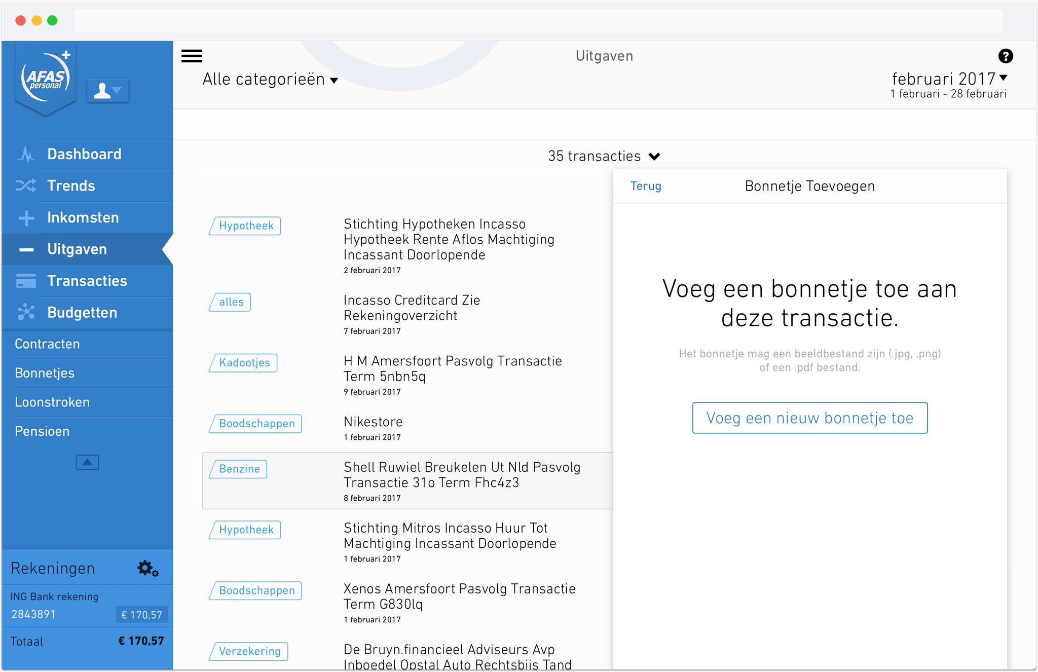 Digital product design and front-end engineering for AFAS Personal