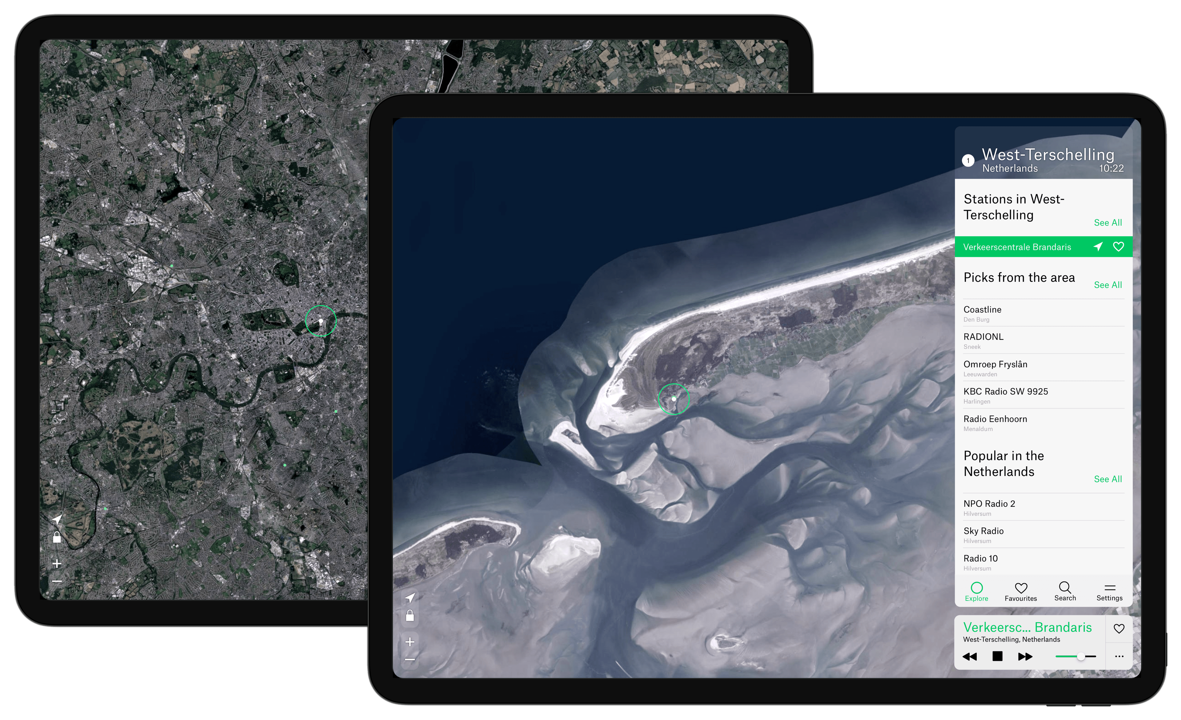 Digital product design and front-end engineering for “Radio Garden”, in collaboration with Jonathan Puckey